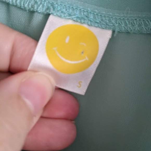 Alternative Apparel Mint Green Blouse with Bow S - Picture 4 of 7